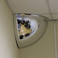 D=1000х360 (1/4) Зеркало купольное потолочное