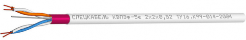 КВПЭф-5е 2х2х0,52 (Спецкабель) Кабель «витая пара» (LAN) для структурированных систем связи КВПЭф-5е 2х2х0,52 (Спецкабель) Кабель «витая пара» (LAN) для структурированных систем связи